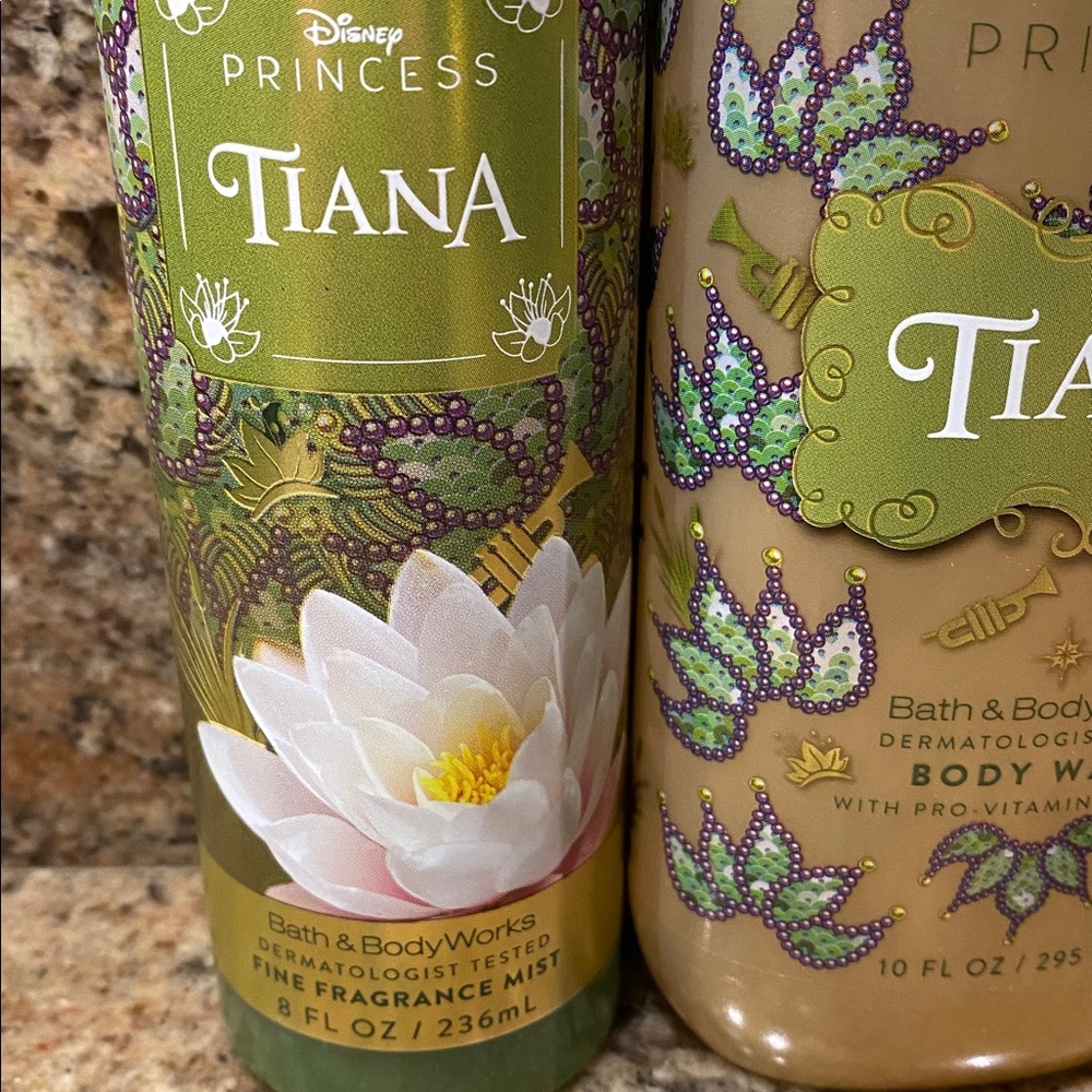 2-pc “Princess TIANA” B&BW 10-fl oz Body Wash + 8 fl oz Fine Fragrance Mist, NWT - Picture 9 of 15